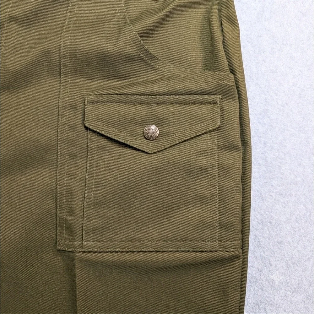 Vintage Boy Scouts of America Olive Green Cargo Pants Mens 36 Straight Leg Twill